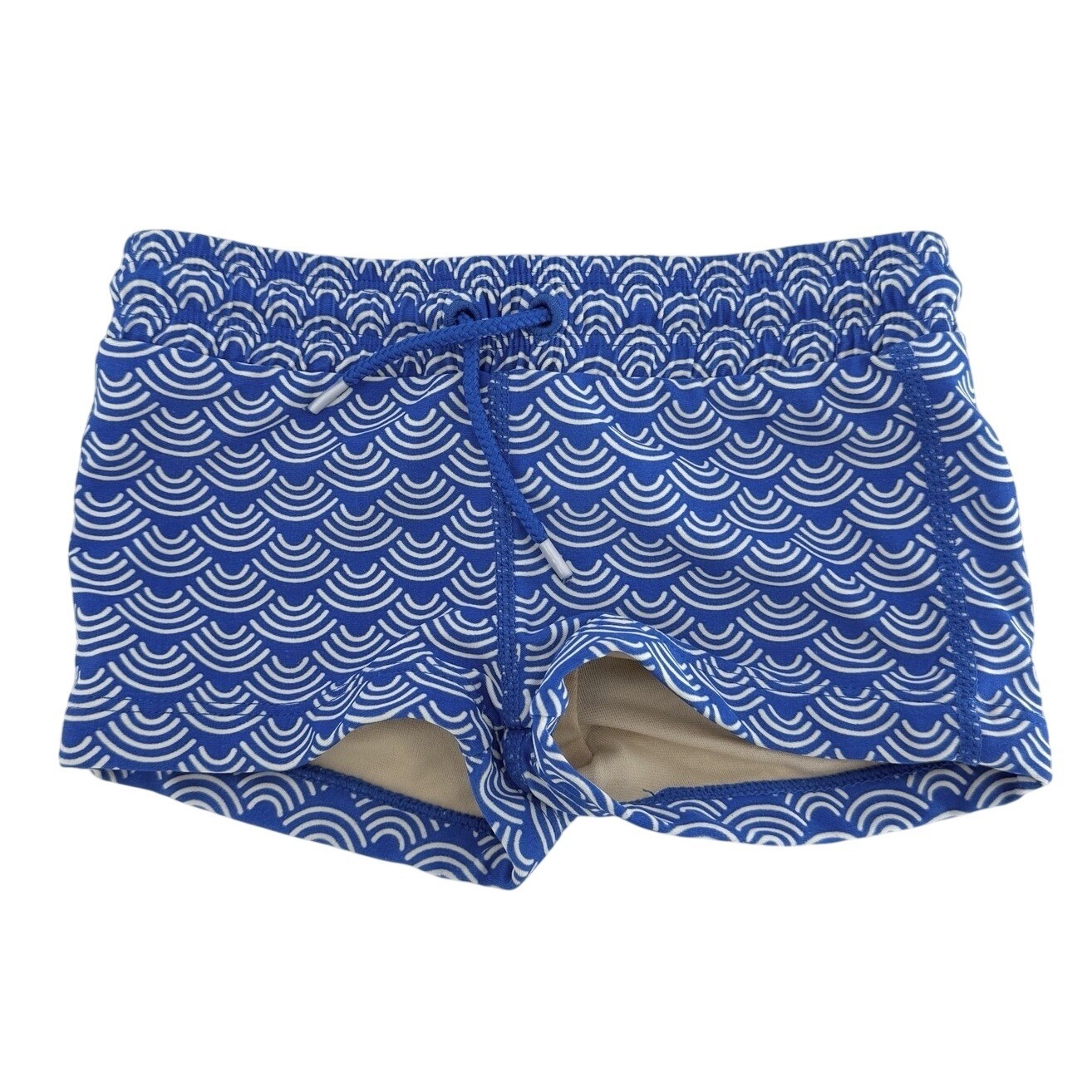 Tea Collection Geometric Blue & White Swim Bottoms Size 2